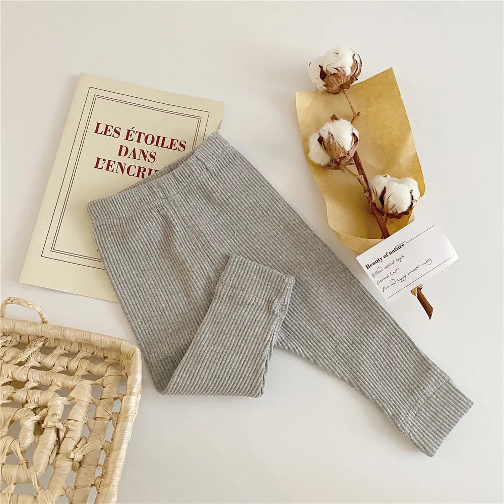 CosmiTots Ribbed Baby Leggings Cozy and Stylish