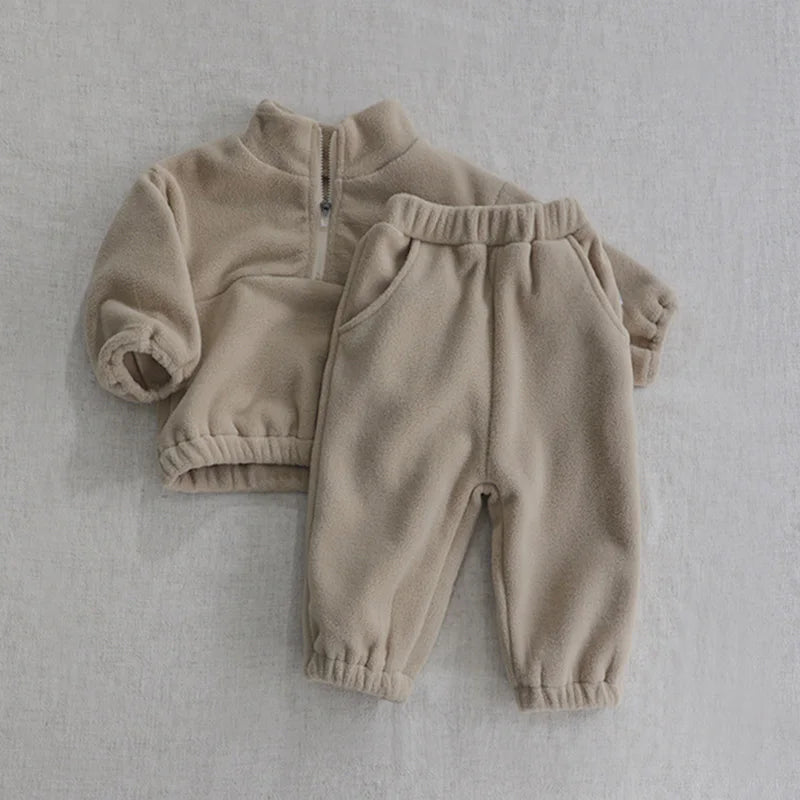 CosmiTots Autumn Fleece Baby Sports Suit