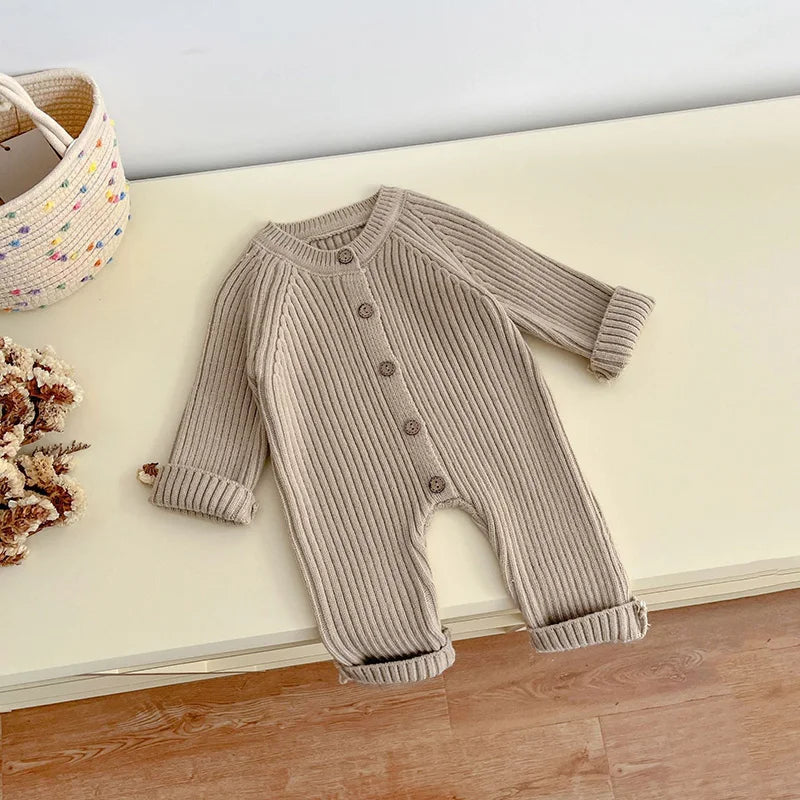 CosmiTots  Autumn Knit Romper for Newborns