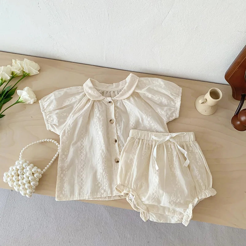 CosmiTots  Baby Girl Tee and Bloomer Set