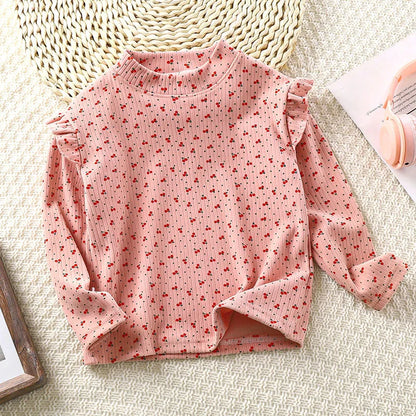 CosmiTots  Kids Floral Long Sleeve T-Shirt 2-10T