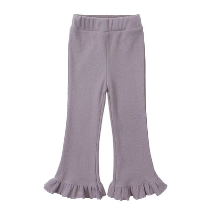 CosmiTots Ruffle Boot Cut Pants for Girls