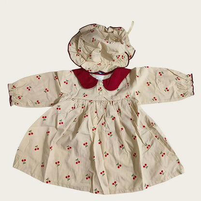 Robe et chapeau pour bébé CosmiTots à imprimé cerises 0-2 ans