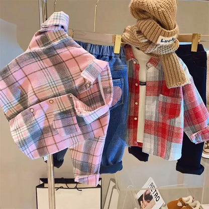 CosmiTots Vintage Plaid Shirt 2-7Y