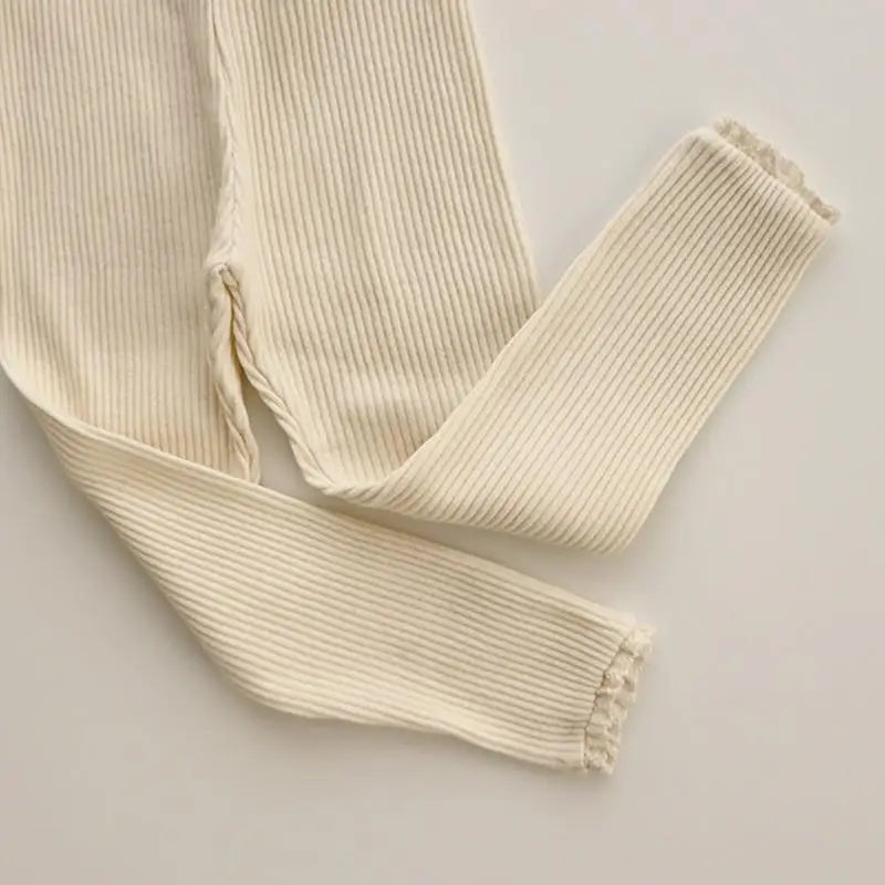 CosmiTots Ribbed Baby Leggings Cozy and Stylish