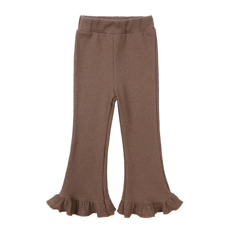 CosmiTots Ruffle Boot Cut Pants for Girls