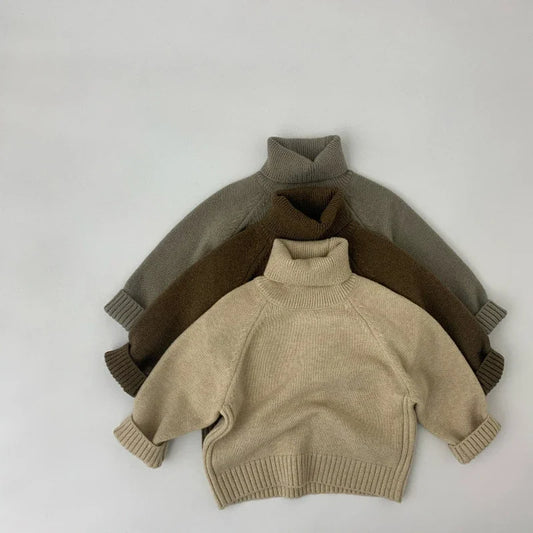 CosmiTots  Winter Cotton Turtleneck Sweater for Kids