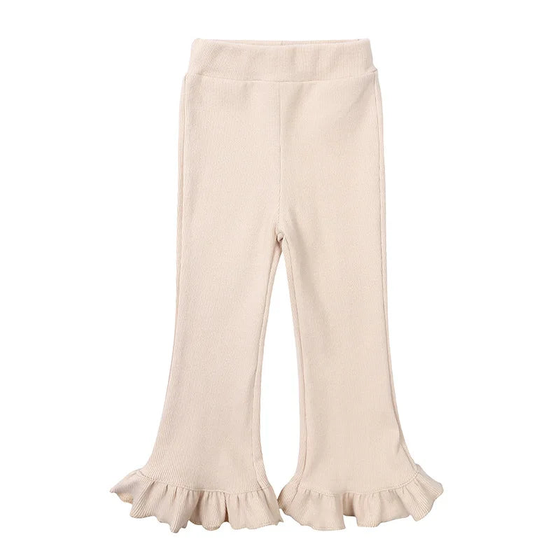 CosmiTots Ruffle Boot Cut Pants for Girls