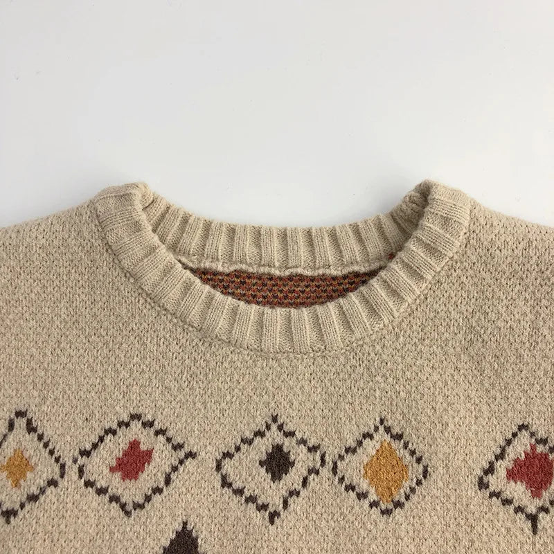 Pull d'automne en coton CosmiTots pour enfants