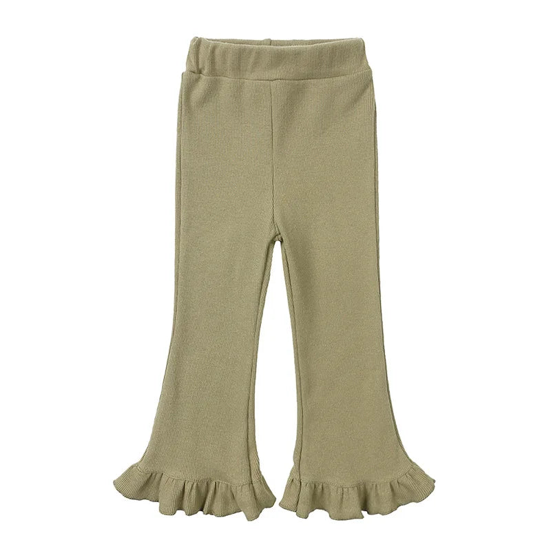 CosmiTots Ruffle Boot Cut Pants for Girls