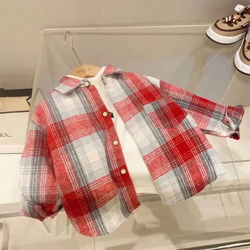 CosmiTots Vintage Plaid Shirt 2-7Y