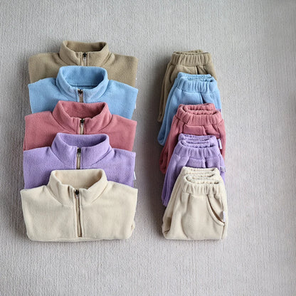 CosmiTots Autumn Fleece Baby Sports Suit