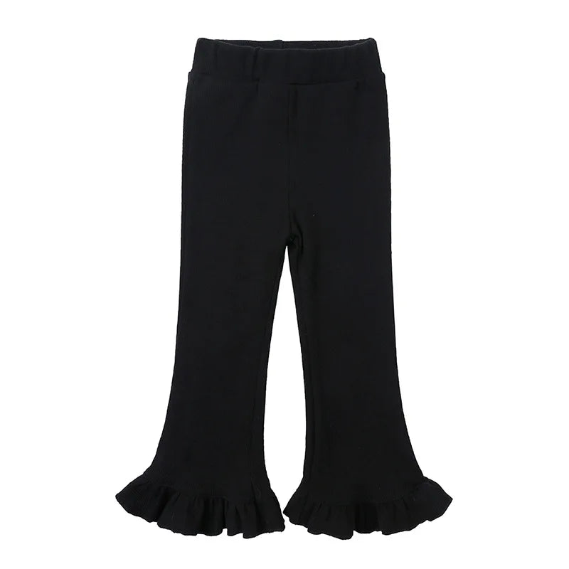 CosmiTots Ruffle Boot Cut Pants for Girls