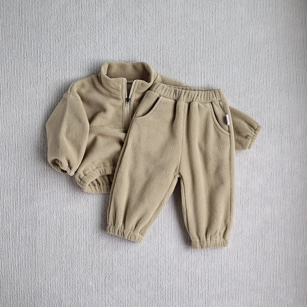 CosmiTots Autumn Fleece Baby Sports Suit