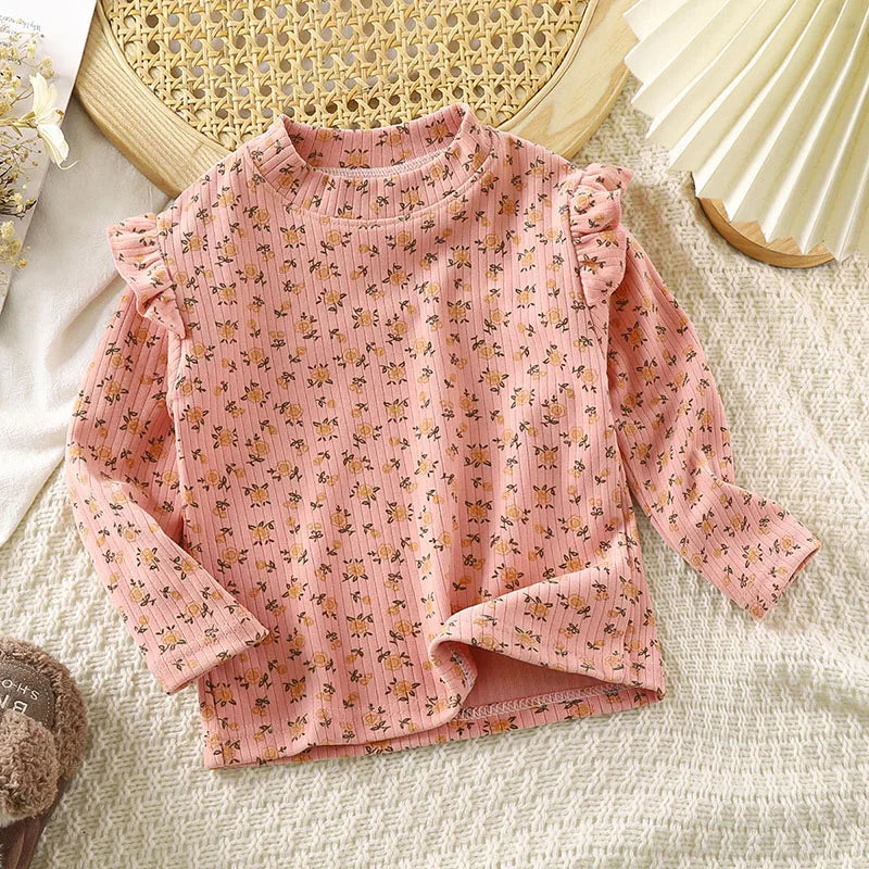 CosmiTots  Kids Floral Long Sleeve T-Shirt 2-10T