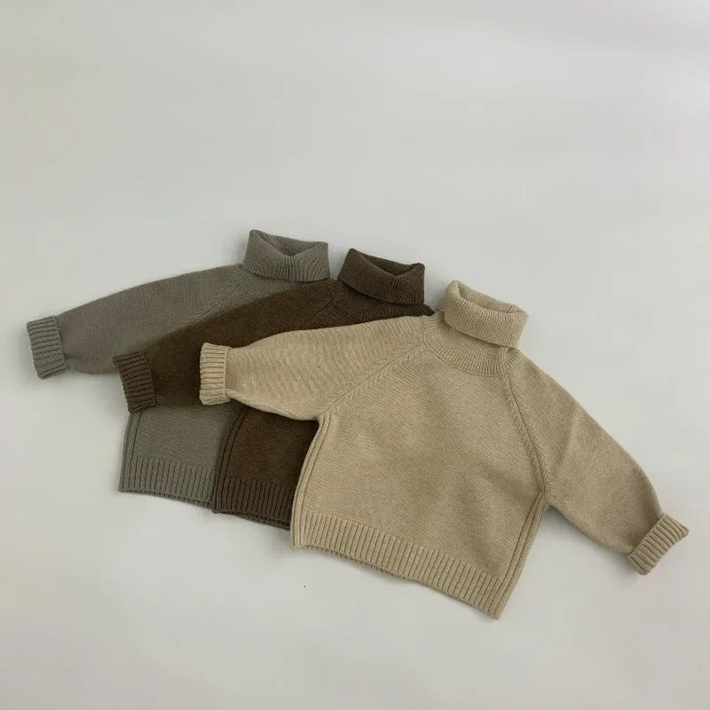 CosmiTots  Winter Cotton Turtleneck Sweater for Kids