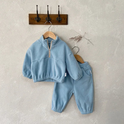 CosmiTots Autumn Fleece Baby Sports Suit