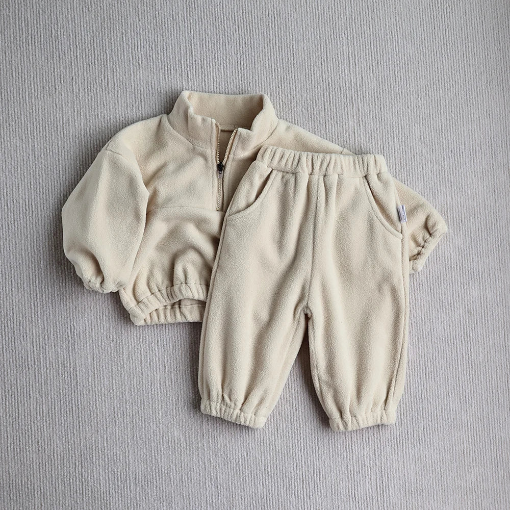 CosmiTots Autumn Fleece Baby Sports Suit