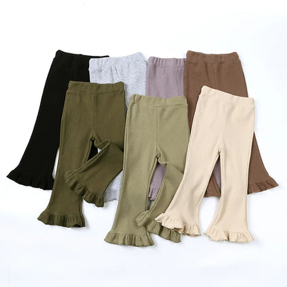 CosmiTots Ruffle Boot Cut Pants for Girls