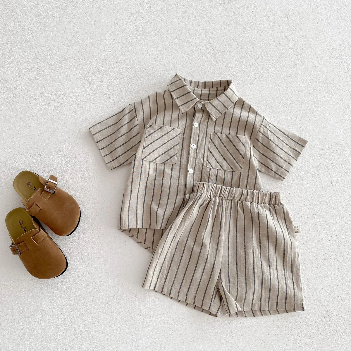 CosmiTots Striped Summer Coat Set