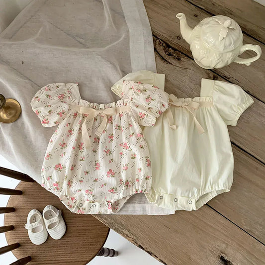 CosmiTots  Floral Baby Romper