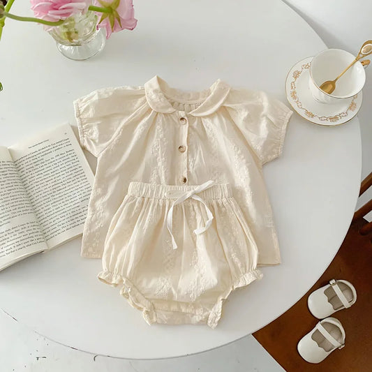 Ensemble t-shirt et bloomer pour bébé fille CosmiTots